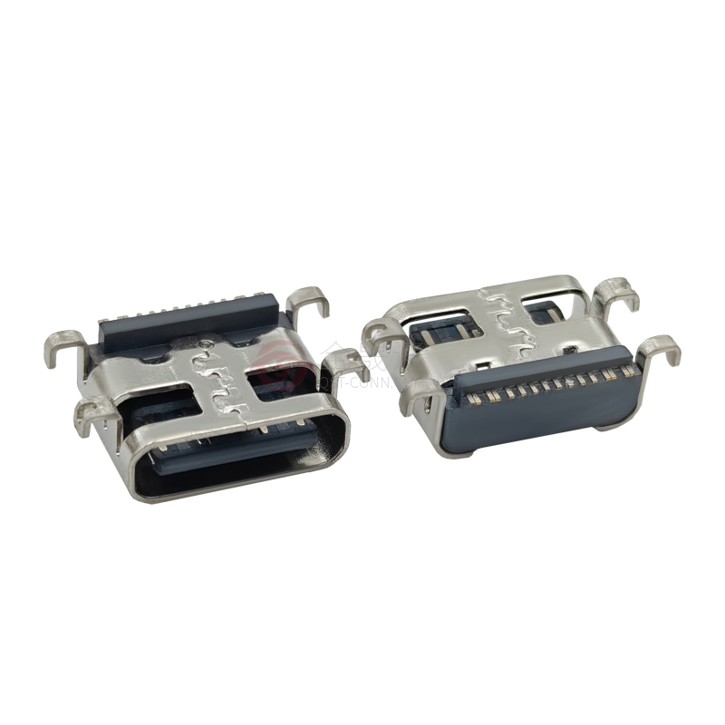 TYPE-C母座 单排16P 沉板3.35型（0.80）
