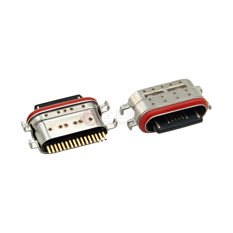 TYPE-C母座单排16P 沉板0.78 防水IP68型